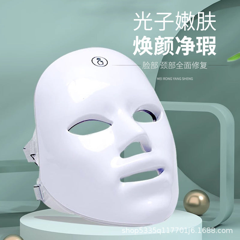 Colorful LED Beauty Mask Red Blue Light Therapy Device